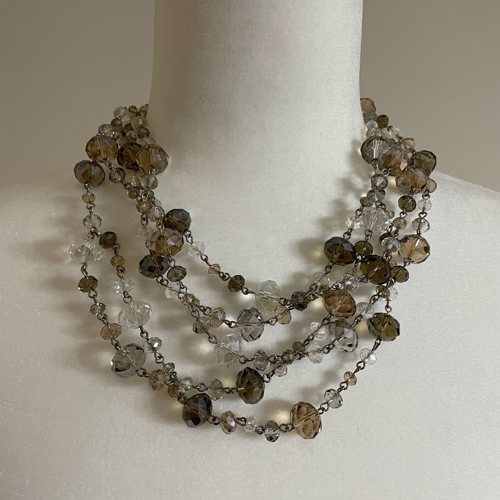 WHBM Multi-Strand Beaded Necklace